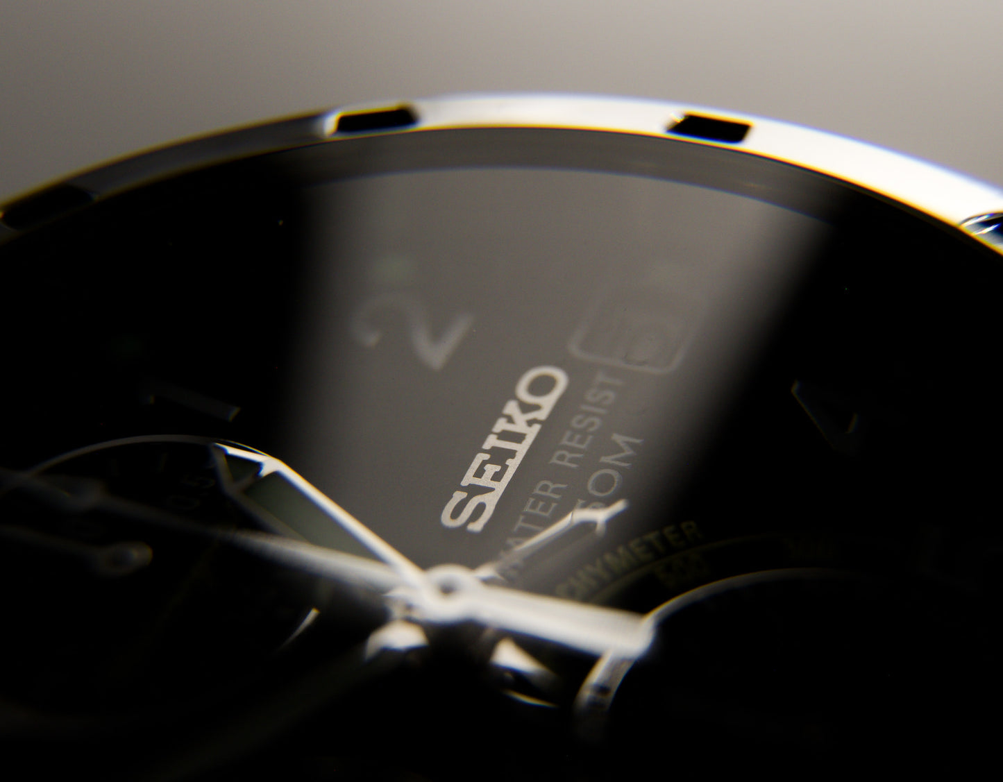 Near Mint 2000 Seiko Chronograph Black Dial Men's Quartz Wrist-Watch