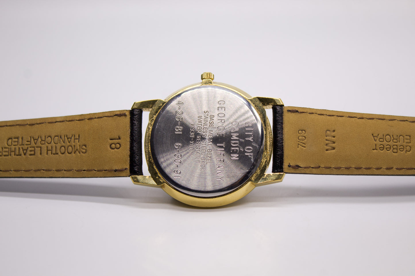 1991 Pulsar Quartz Moonphase Golden Dial Men's Wrist-Watch