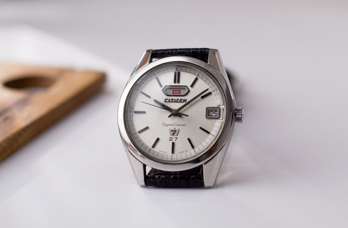 1967 Citizen Automatic Crystal 7 Silver Sunburst Dial Men's Wrist-Watch