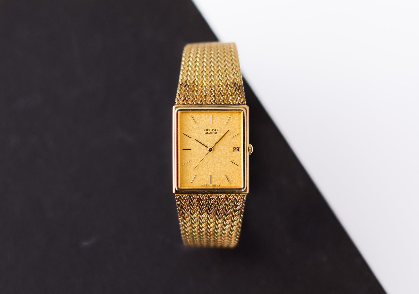 1986 Seiko Quartz Golden Washi Dial Men's Watch