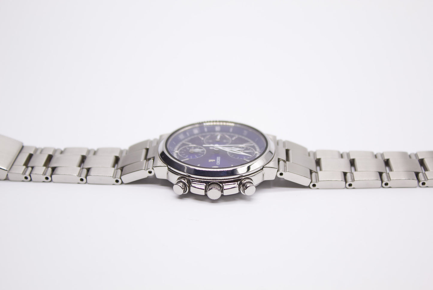 2002 Seiko LK Royal Blue Dial Quartz Chronograph Woman's Wrist-Watch