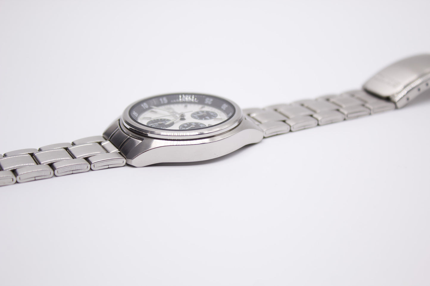 2005 Seiko Quartz Panda Chronograph Men's Wrist-Watch