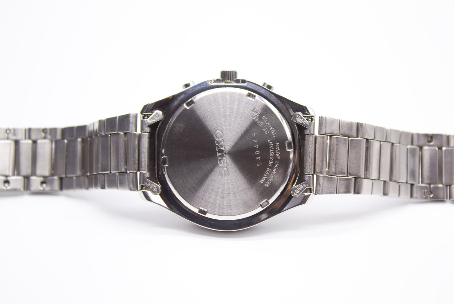 2005 Seiko Quartz Panda Chronograph Men's Wrist-Watch