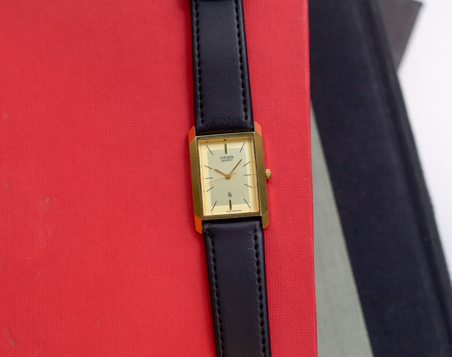 1990s Citizen Golden Tank Men's Wrist-Watch