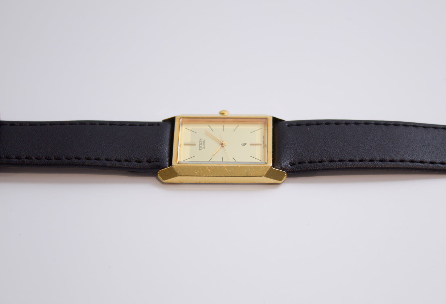 1990s Citizen Golden Tank Men's Wrist-Watch
