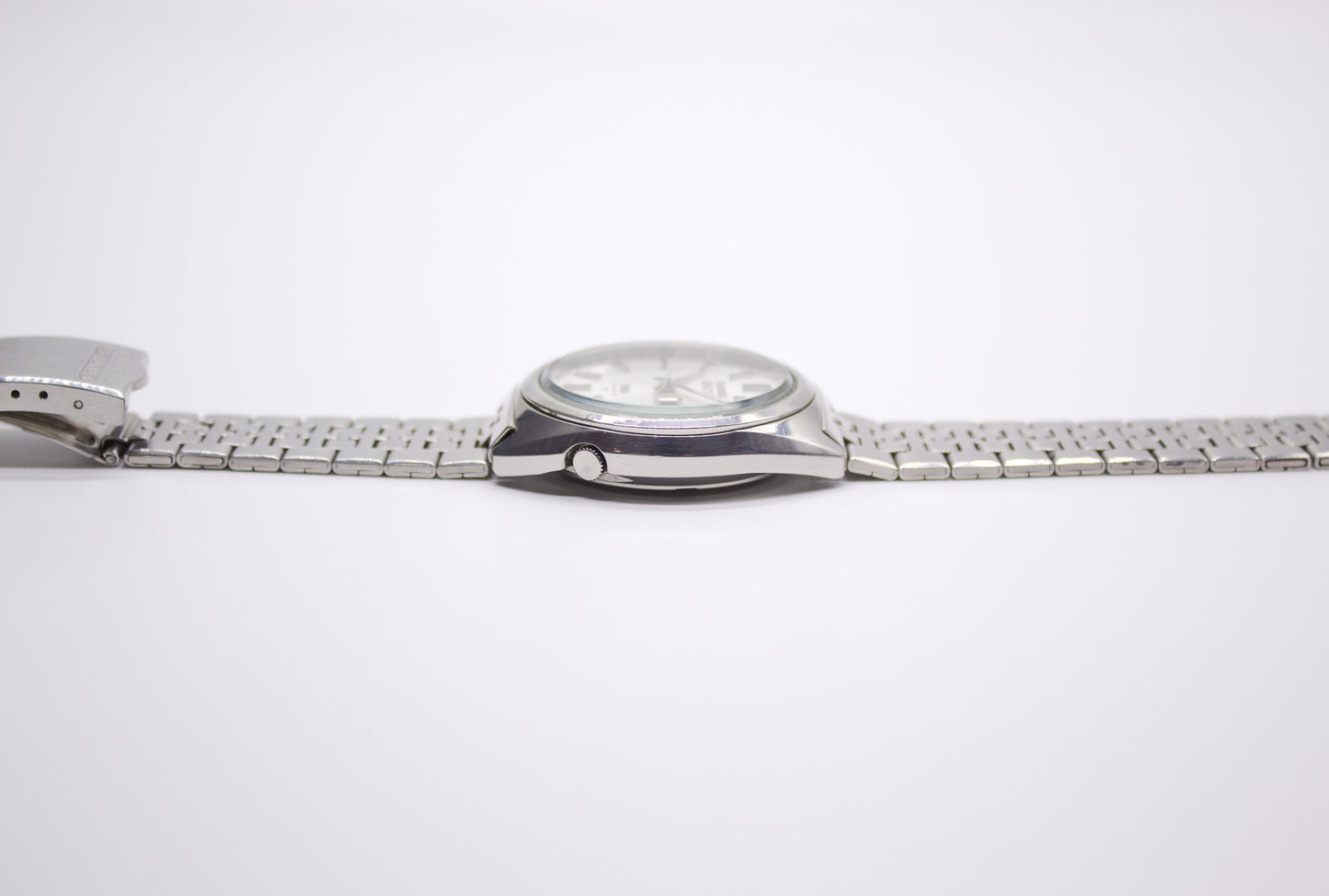 1973 Seiko 5 Actus SS Silver Sunburst Dial Men's Automatic Wrist-Watch