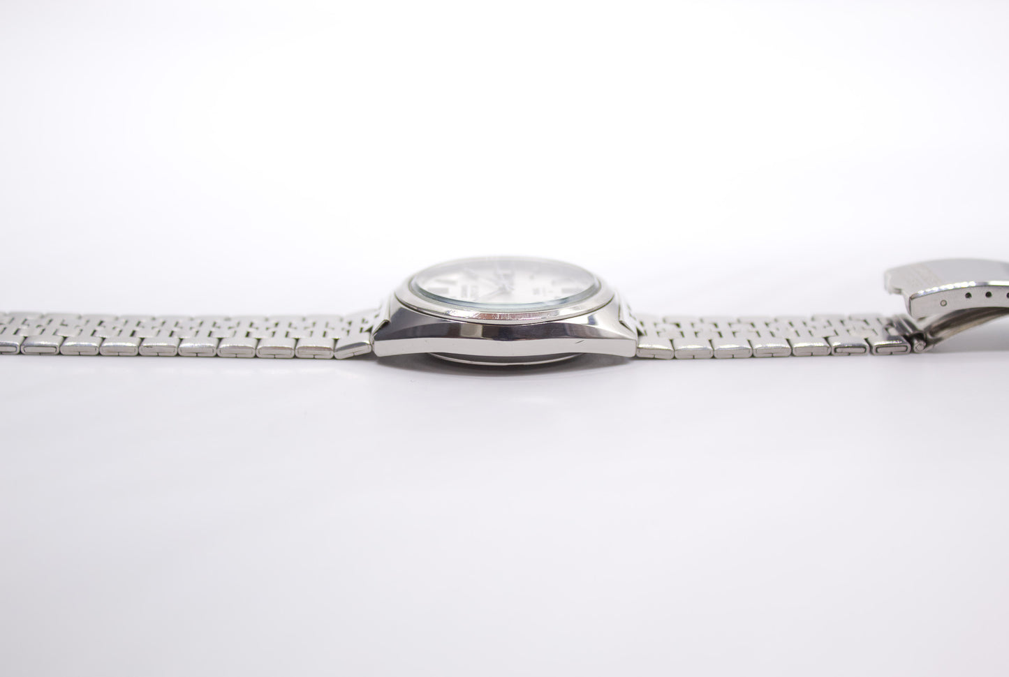 1973 Seiko 5 Actus SS Silver Sunburst Dial Men's Automatic Wrist-Watch