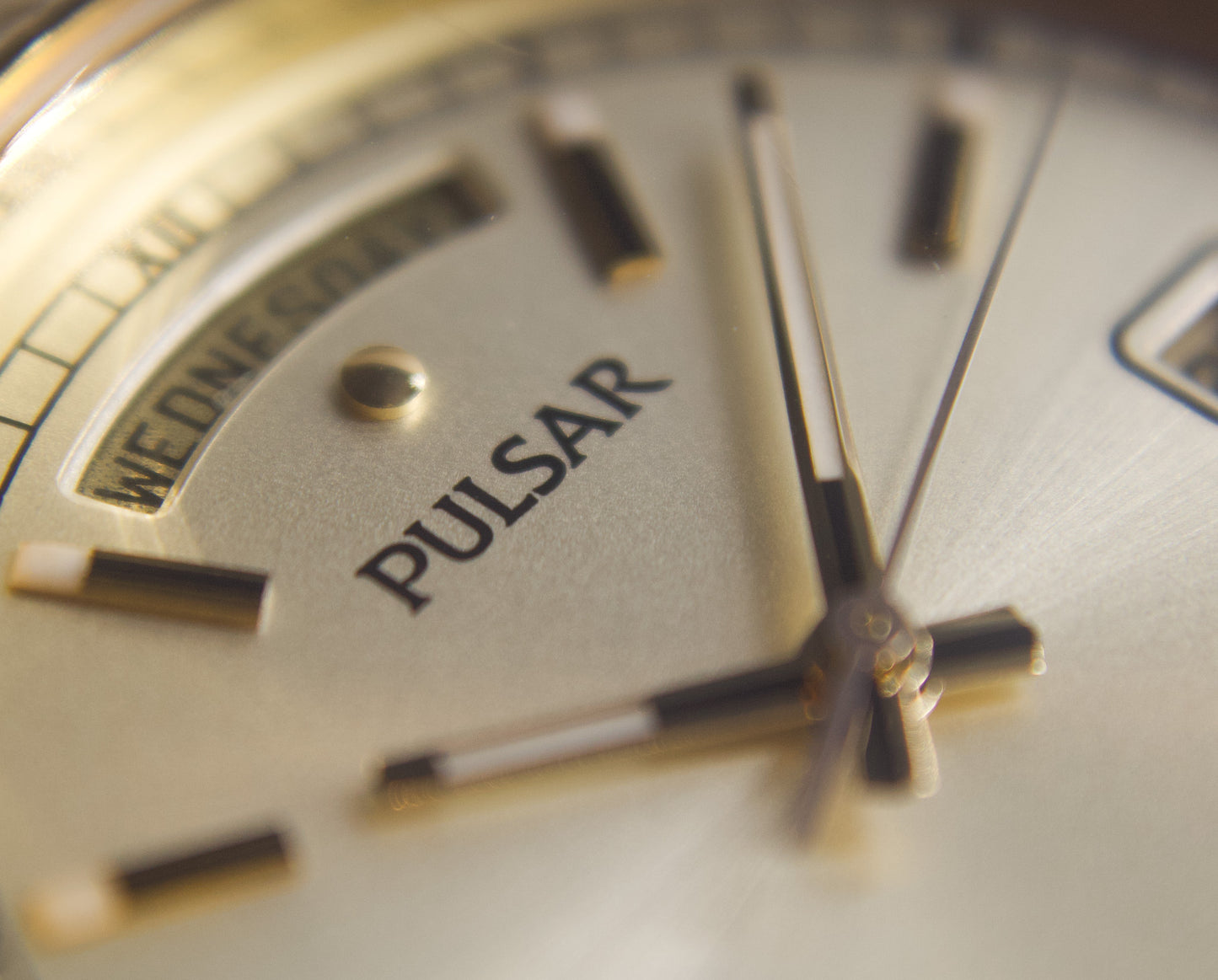 1990s Pulsar Gold Toned Presidential Men's Wrist-Watch