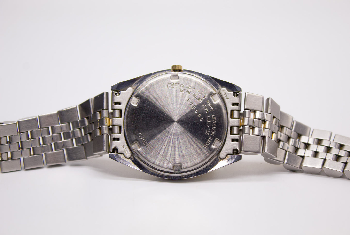 1989 Seiko SQ Baby Day-Date Men's Wrist-Watch