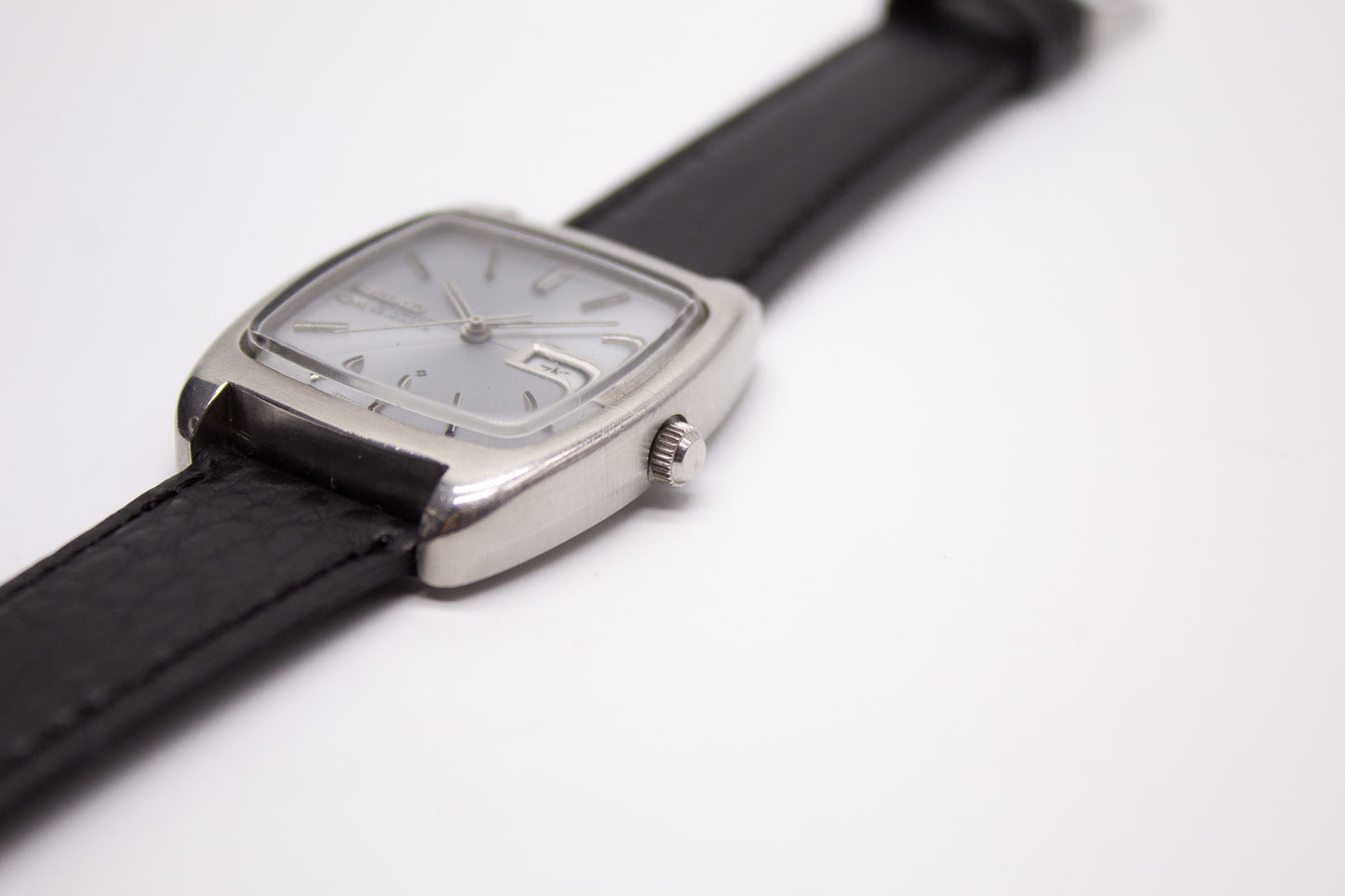 1971 Seiko Lord-Matic Metallic Blue Sunburst Dial Men's Wrist-Watch