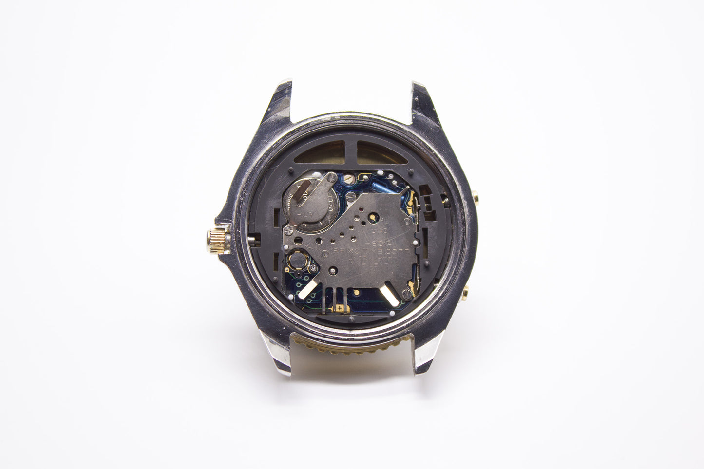 1991 Seiko Gold Sunburst Ana-Digi Chronograph Men's Wrist-Watch