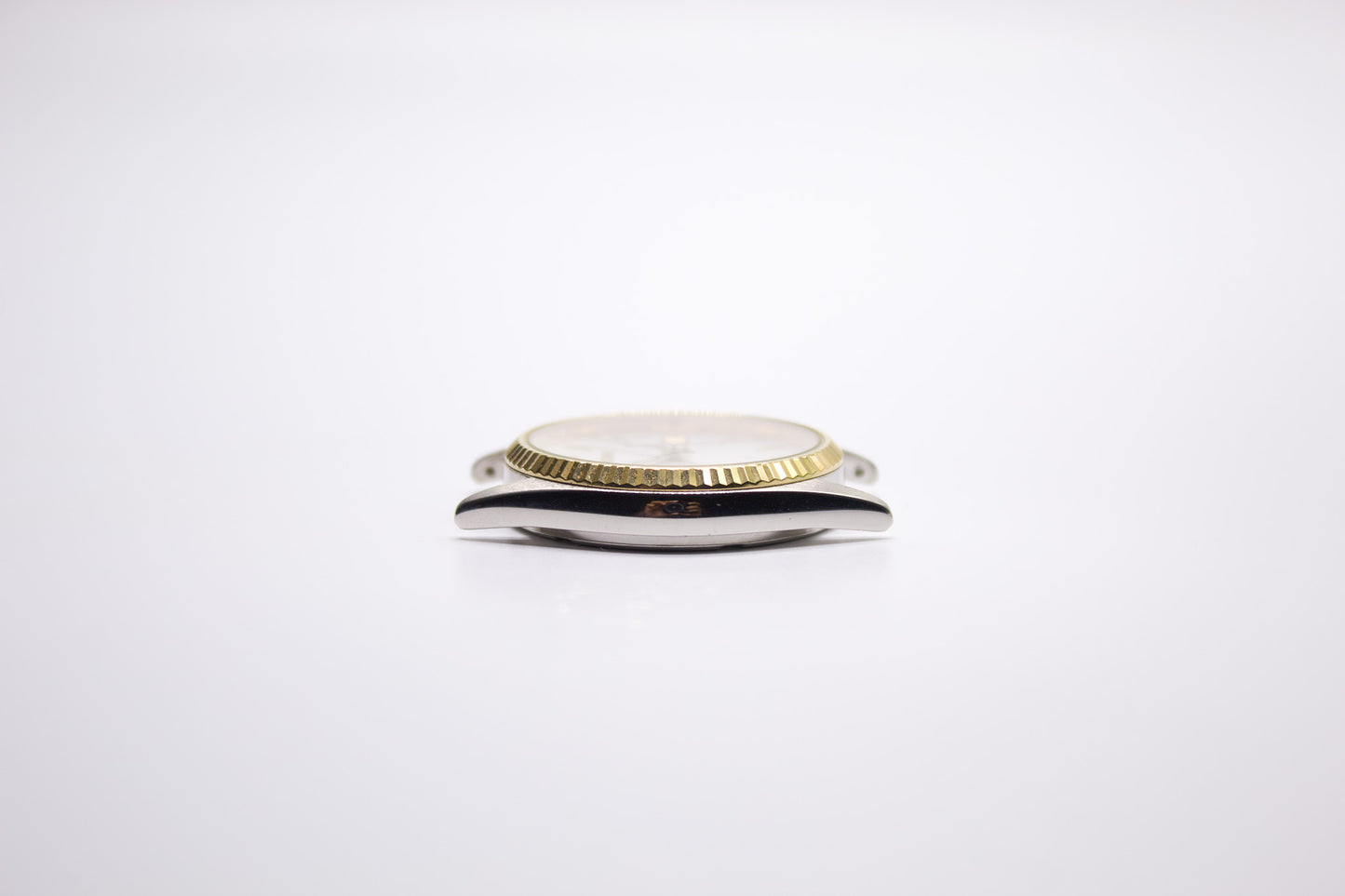 1990s Pulsar 'Day-Date' Silver Sunburst Two Tone Men's Wrist-Watch