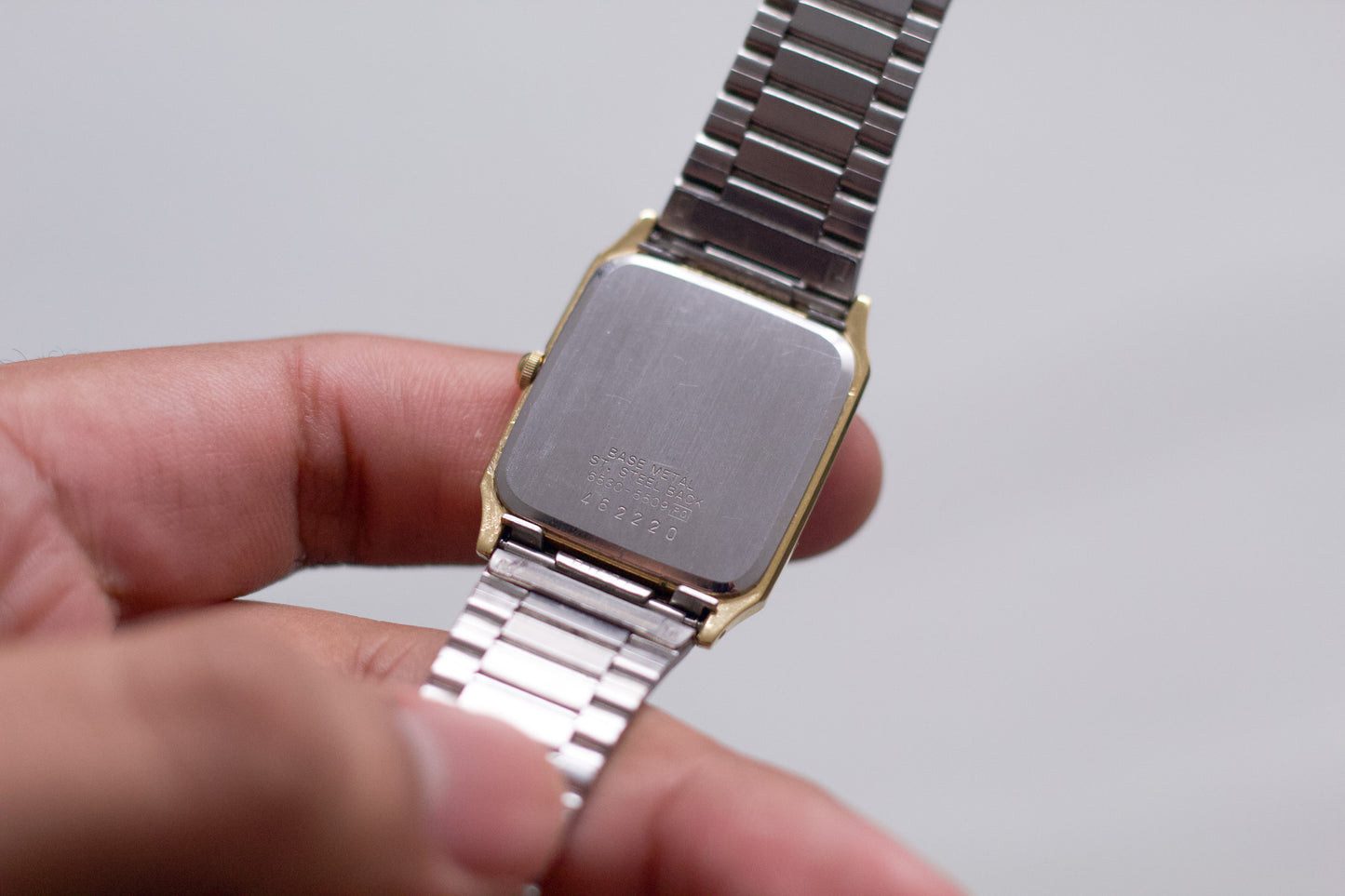 1984 Seiko 'Tank' Quartz Golden Dial Men's Wrist-Watch