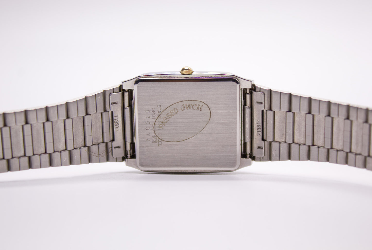 1996 Seiko Quartz Galaxy Tank Gray Dial Men's Wrist-Watch W/box