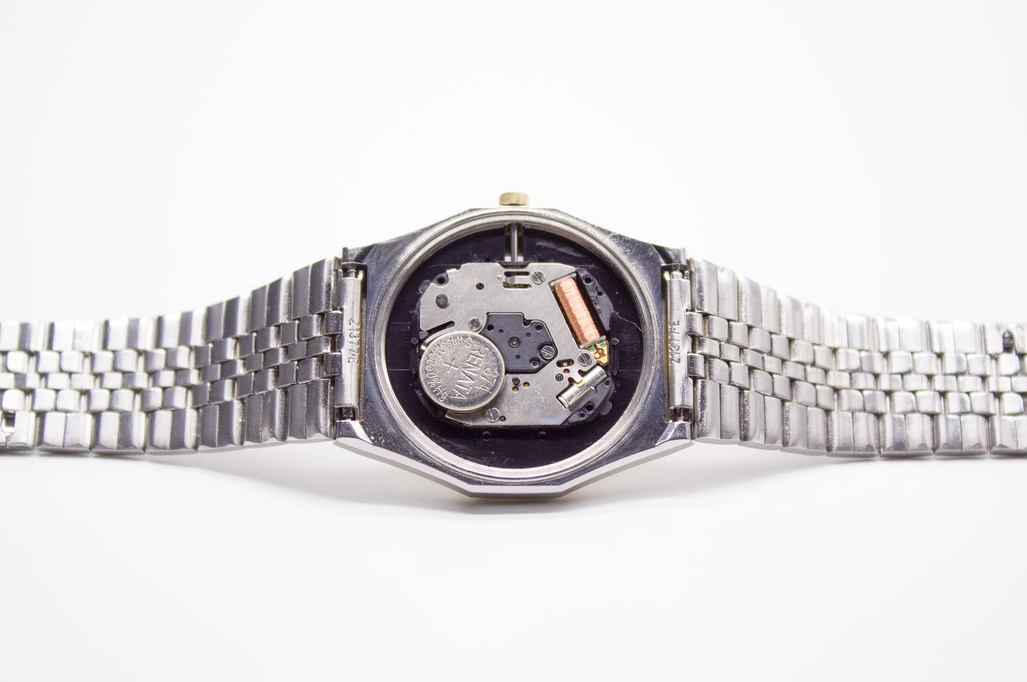 1987 Seiko SQ 'Baby Royal Oak' Two Tone Midnight Blue Dial Men's Wrist-Watch