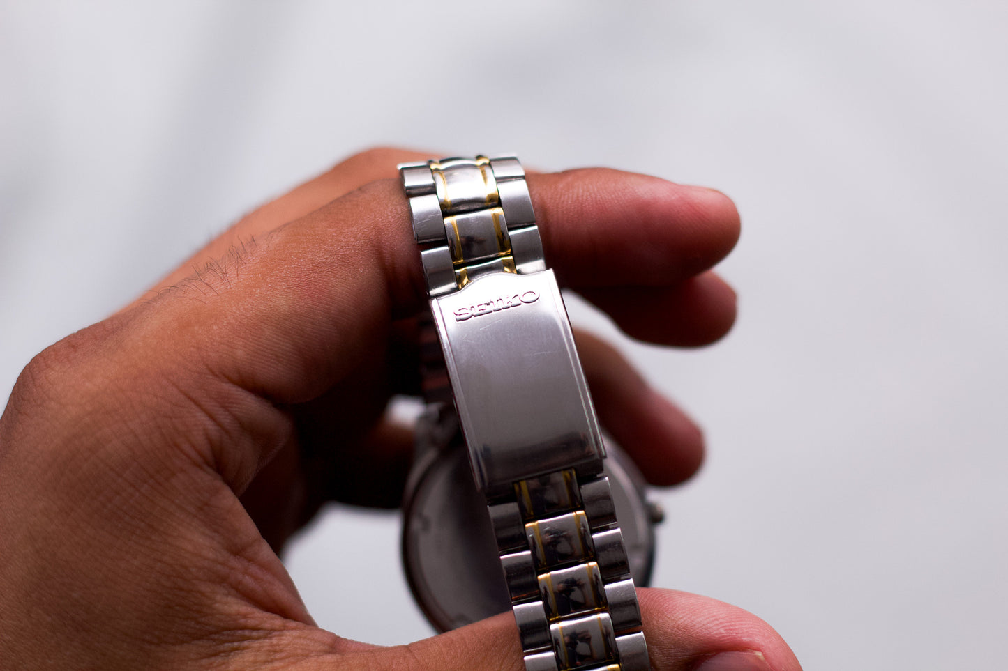 1995 Seiko Quartz 'Flashlight' Two Tone Men's Wrist-Watch
