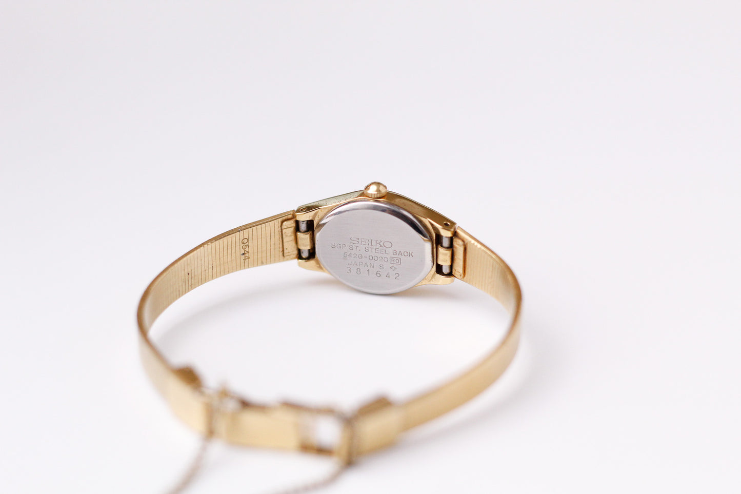 1982 Seiko Quartz Straight Grain Golden Dial Ladies' Wrist-Watch