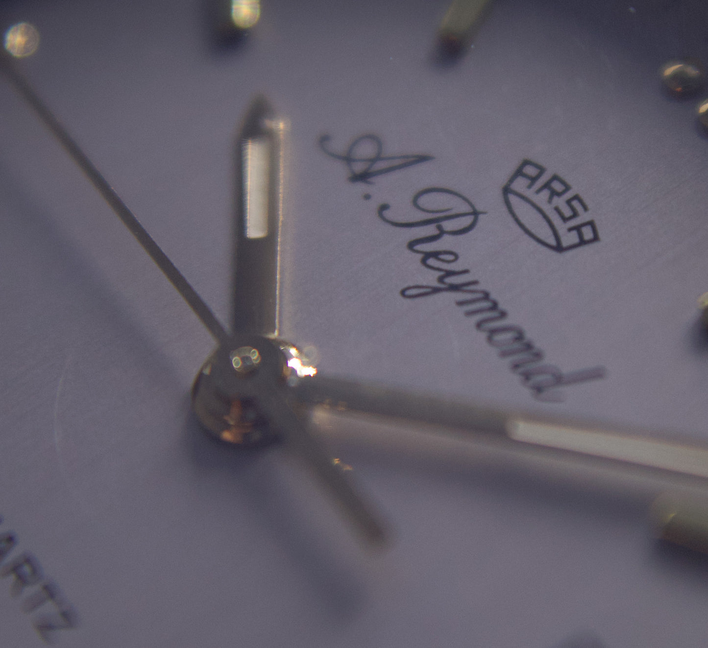 1990s A. Reymond Straight Grain Silver Dial Men's Wrist-Watch