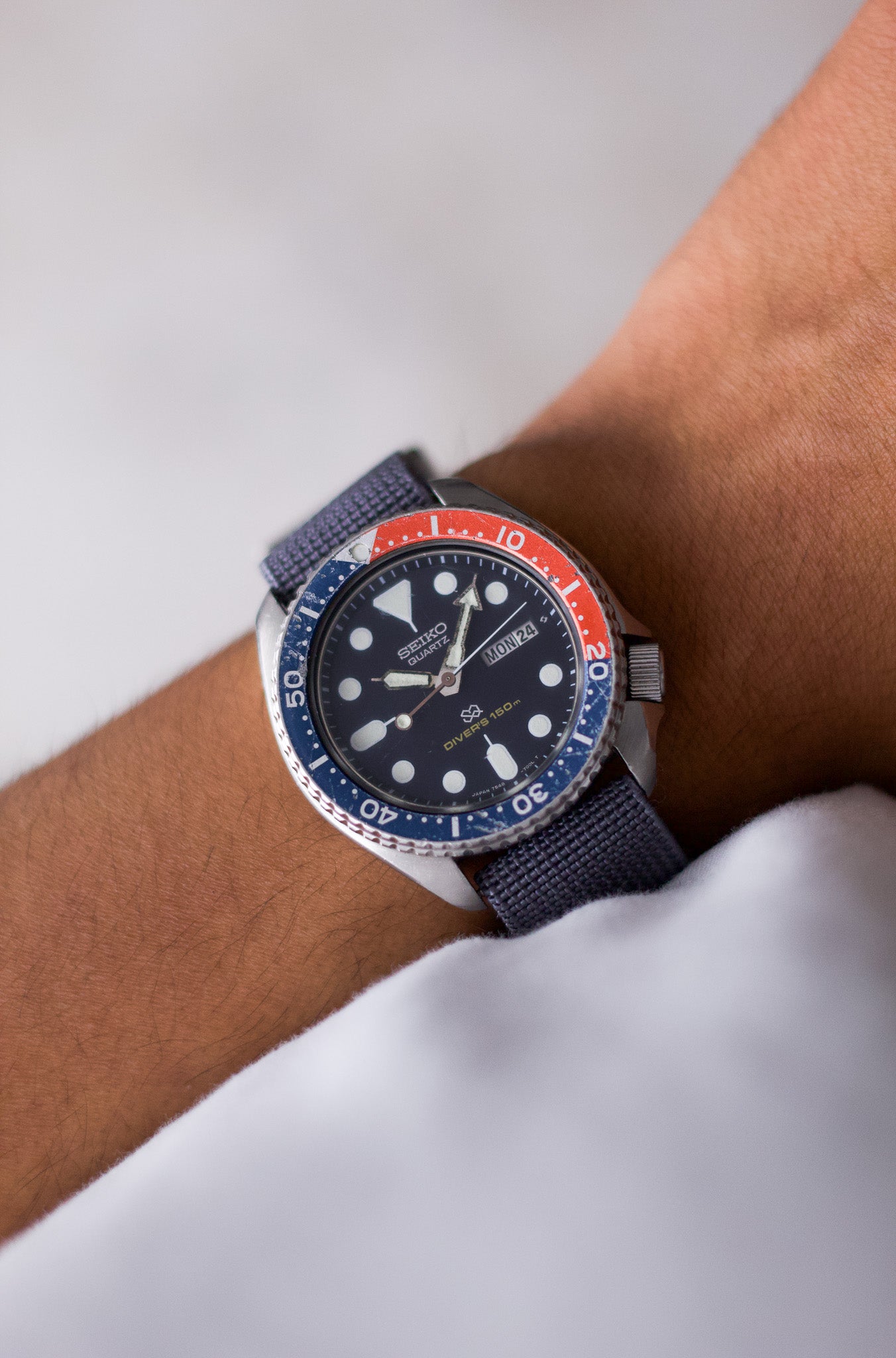 1982 Seiko Pepsi Quartz Diver Men's Wrist-Watch