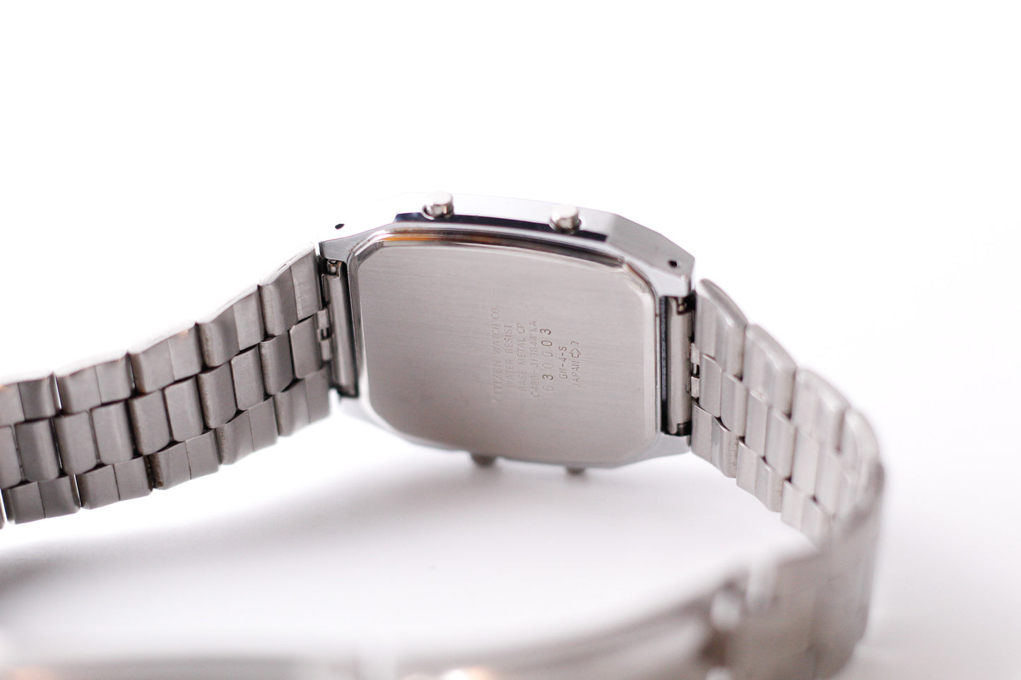 1996 Citizen Quartz Ana-Digi Straight Grain Gray Dial Men's Wrist-Watch