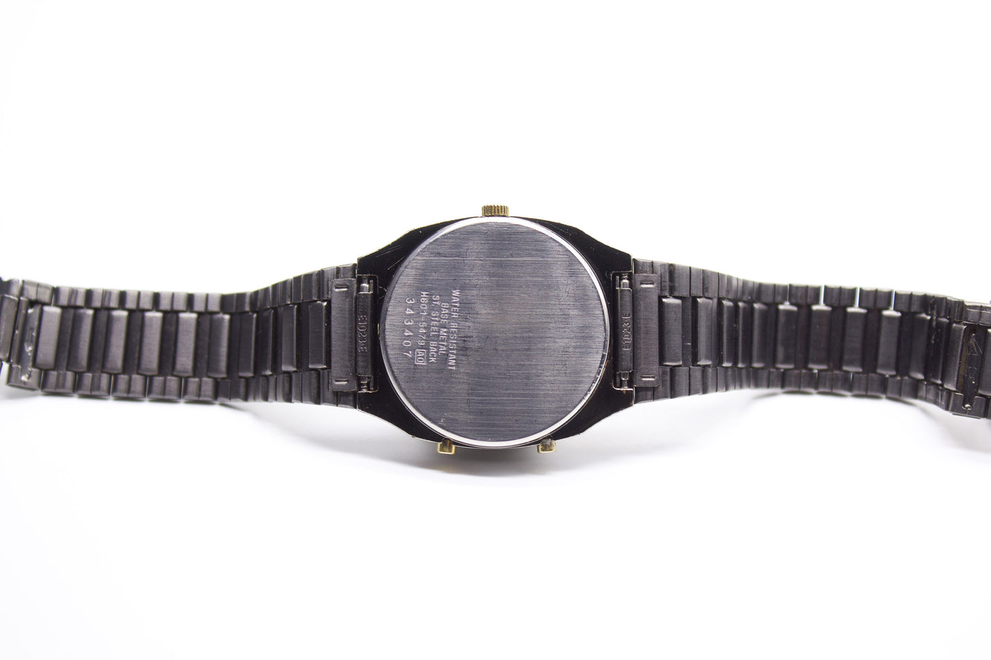 1993 Seiko Ana-Digi Gun Metal Black Men's Wrist-Watch