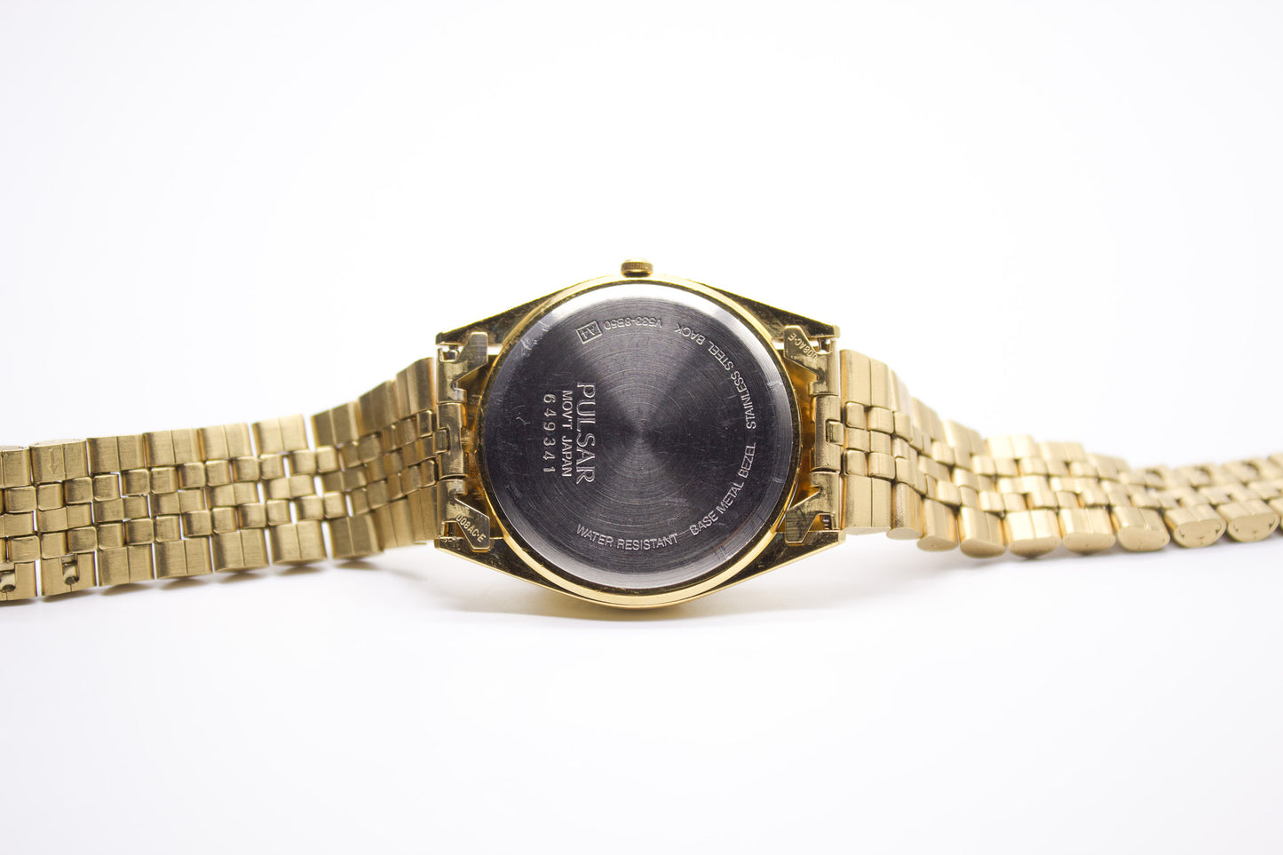2000s Pulsar 'Baby Day-Date' Gold Toned Men's Wrist-Watch