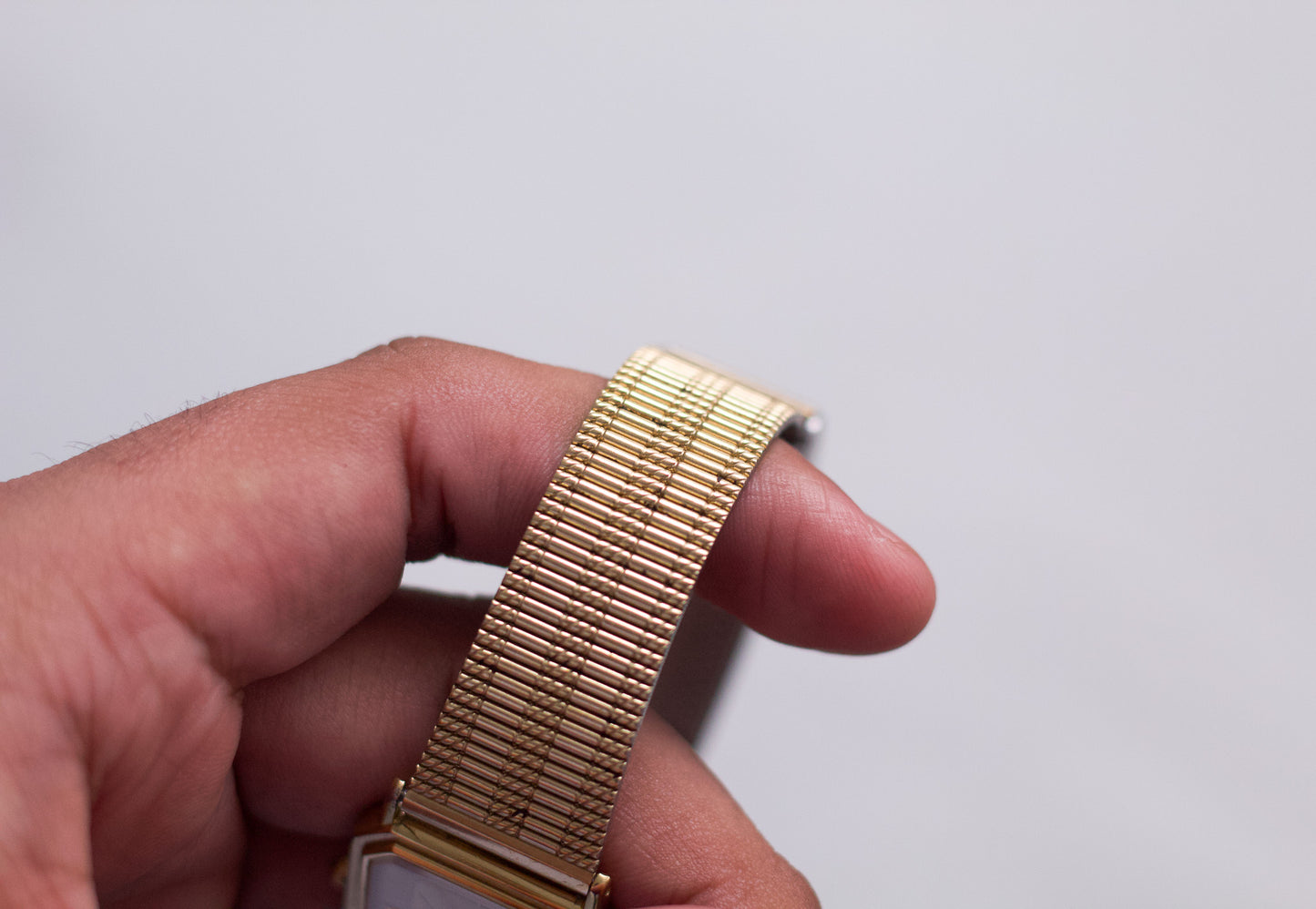 1986 Seiko Tank Golden Sunburst Men's Wrist-Watch