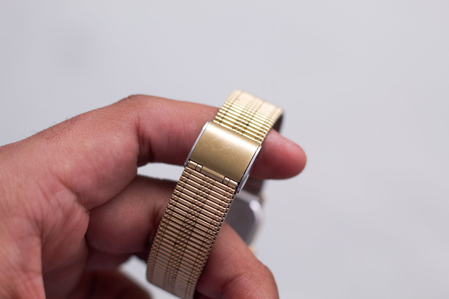1986 Seiko Tank Golden Sunburst Men's Wrist-Watch
