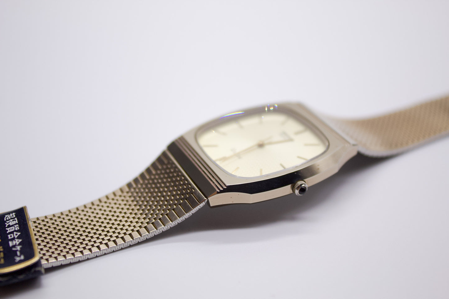 1985 NOS Seiko Dulce Champagne Toned Dial Men's Wrist-Watch