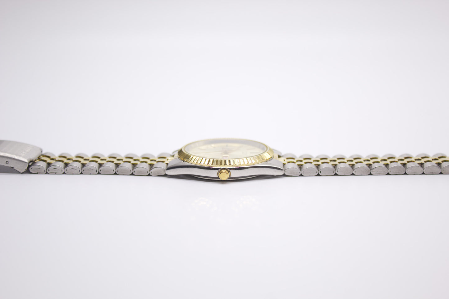 1990s Citizen Baby 'Day-Date' Champagne Dial Two Tone Men's Wrist-Watch
