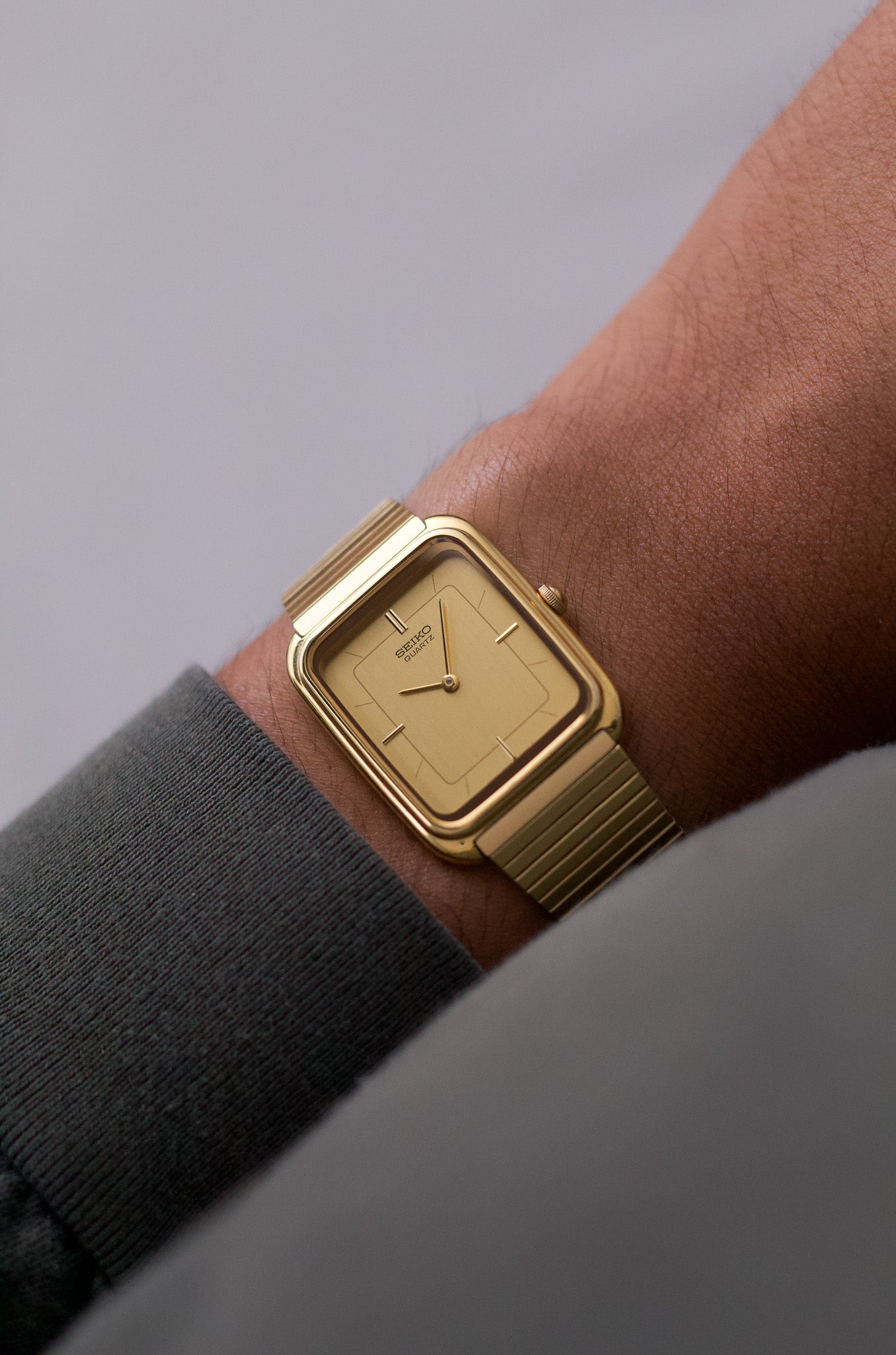 1986 Seiko Quartz Golden Tank Men's Wrist-Watch