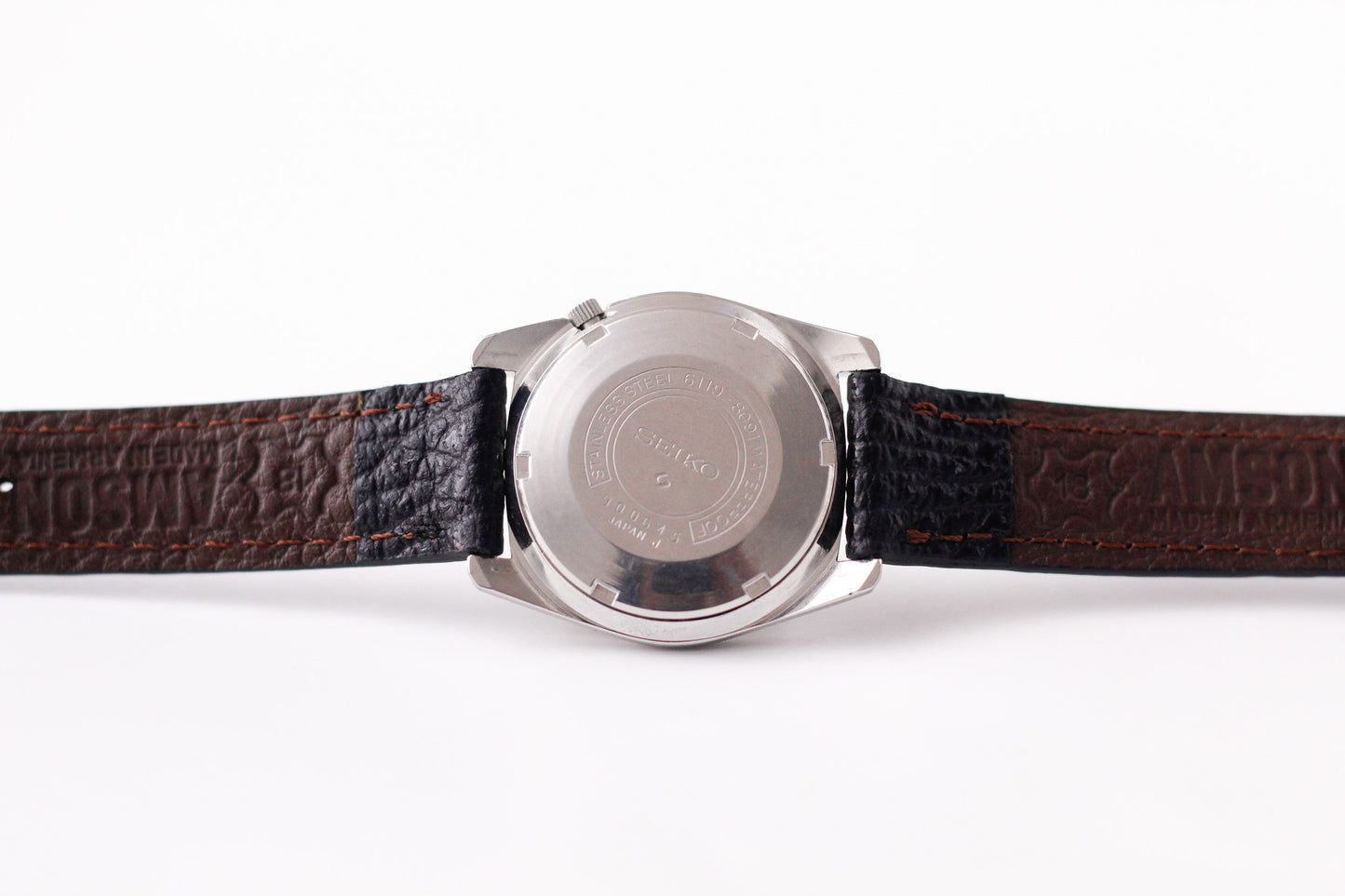1969 Seiko 5 Automatic Gray Sunburst Dial Men's Wrist-Watch