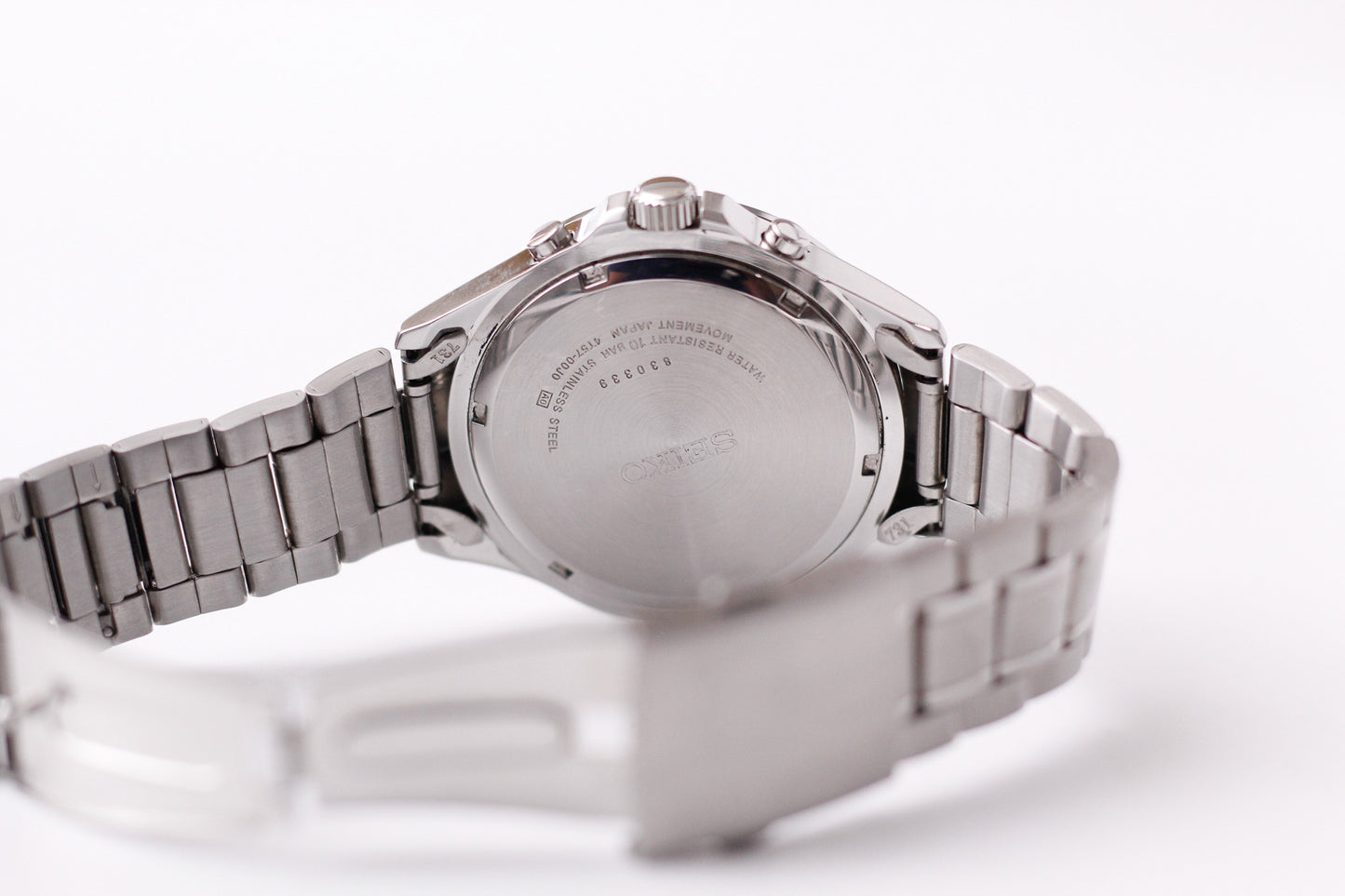 2008 Seiko Quartz Chronograph Matte Gray Dial Men's Wrist-Watch