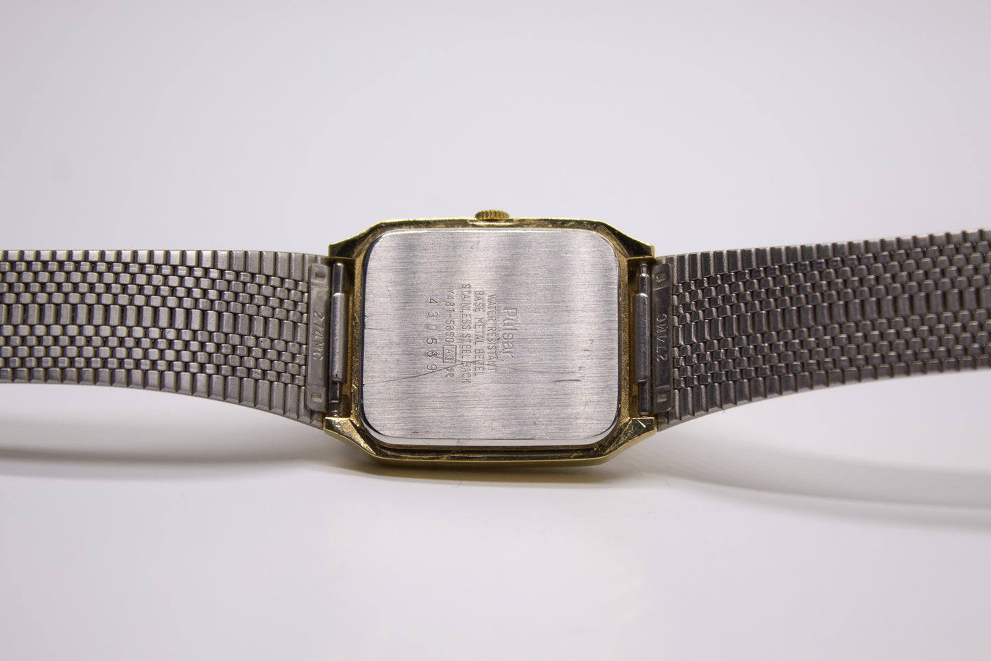 1994 Pulsar Quartz Golden Sunburst Dial Men's Wrist-Watch