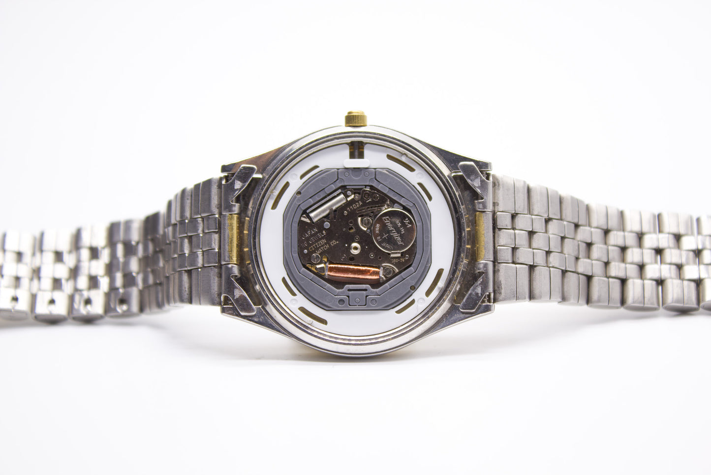 1990s Citizen Baby 'Day-Date' Silver Dial Two Tone Men's Wrist-Watch