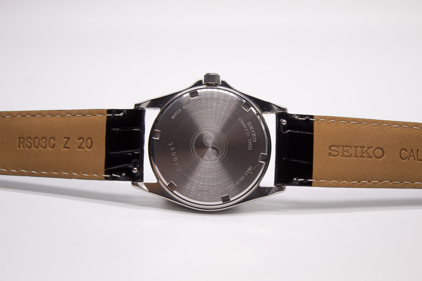 1993 Seiko Quartz Inky Black Dial Men's Wrist-Watch