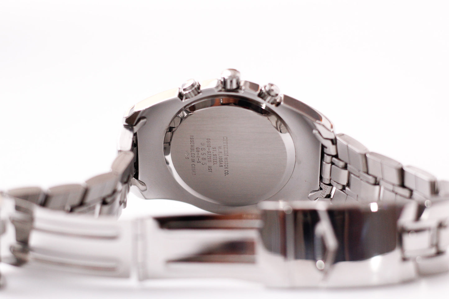 1999 Citizen Oxy Quartz Chronograph Matte Black Dial Men's Wrist-Watch