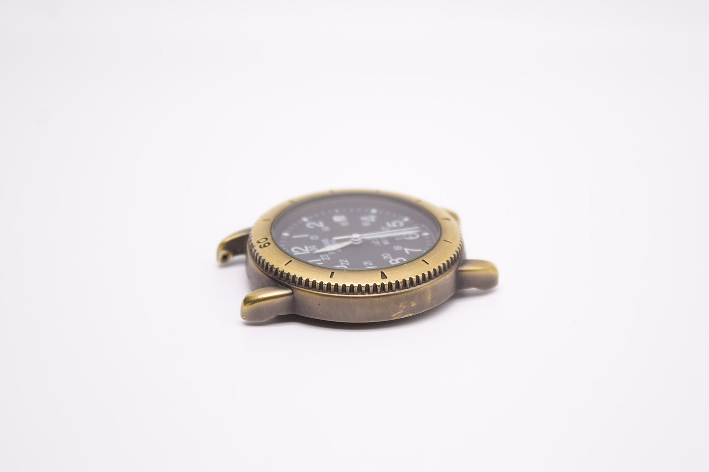 2000 Pulsar Quartz Matte Black Dial Bronze Case Men's Wrist-Watch