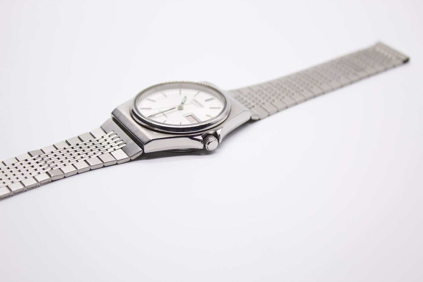 1983 Seiko Chronos Stark White Dial Men's Sport's Watch
