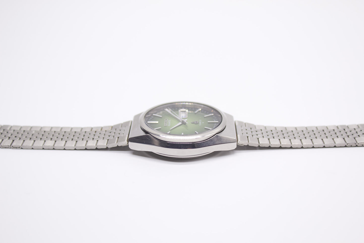 1978 Seiko Type II Emerald Green Sunburst Dial Men's Wrist-Watch