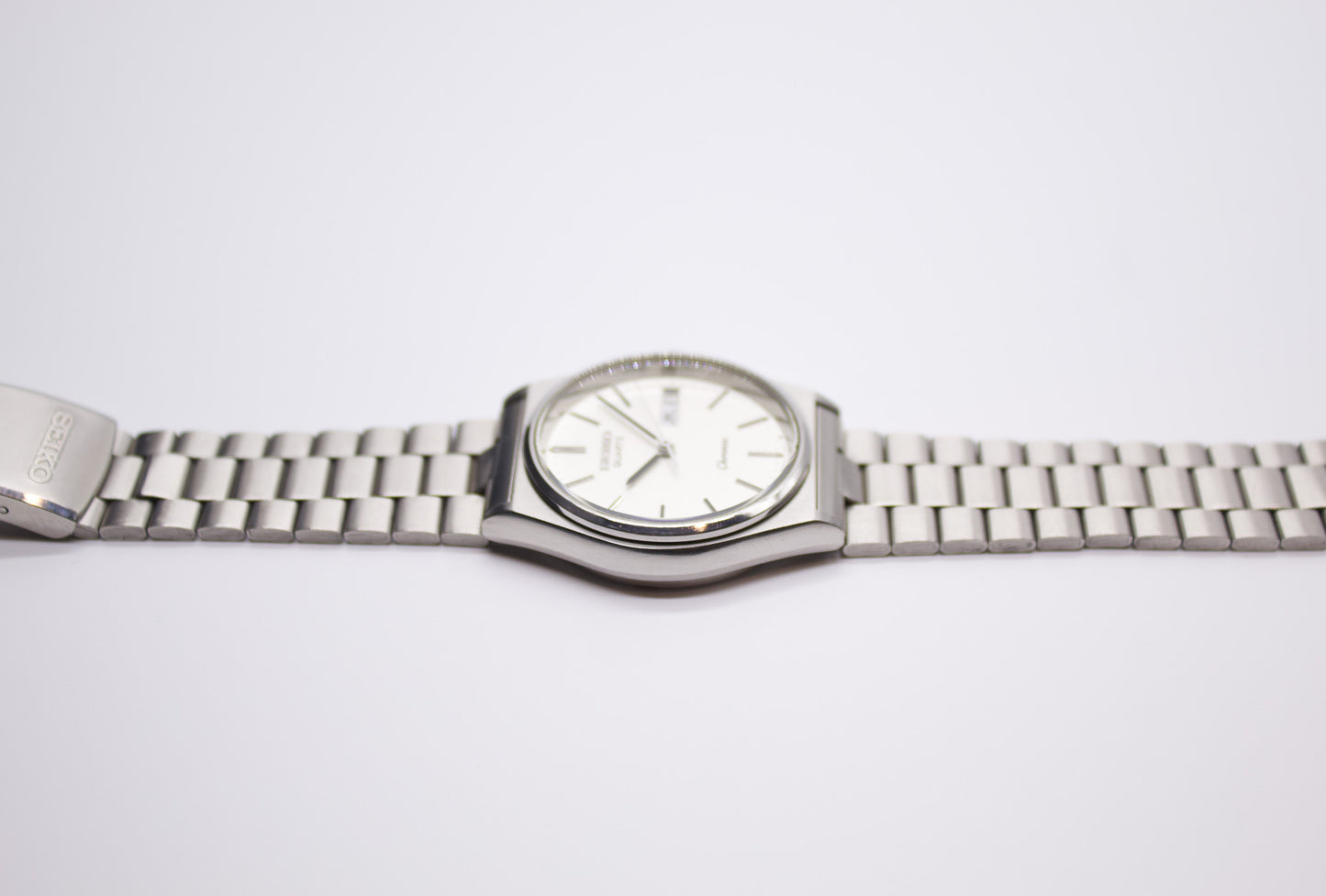 1986 Seiko Chronos Brilliant Silver Dial Lady's Wrist-Watch