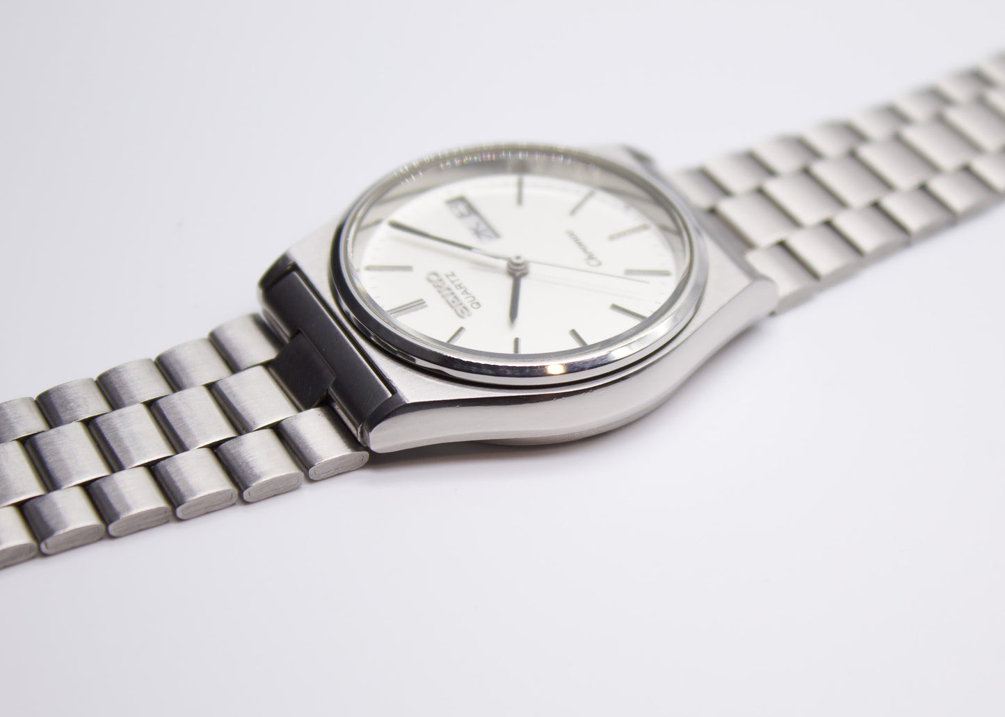 1986 Seiko Chronos Brilliant Silver Dial Lady's Wrist-Watch