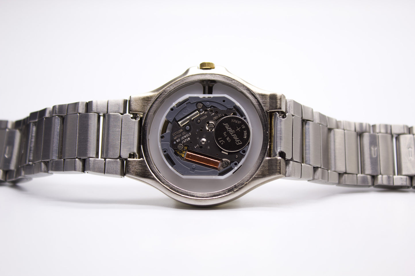 2000s Citizen Quartz Marine Blue Two Toned Men's Wrist-Watch