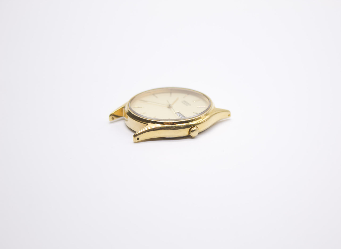 1991 Seiko Warm Gold Toned Men's Dress Wrist-Watch
