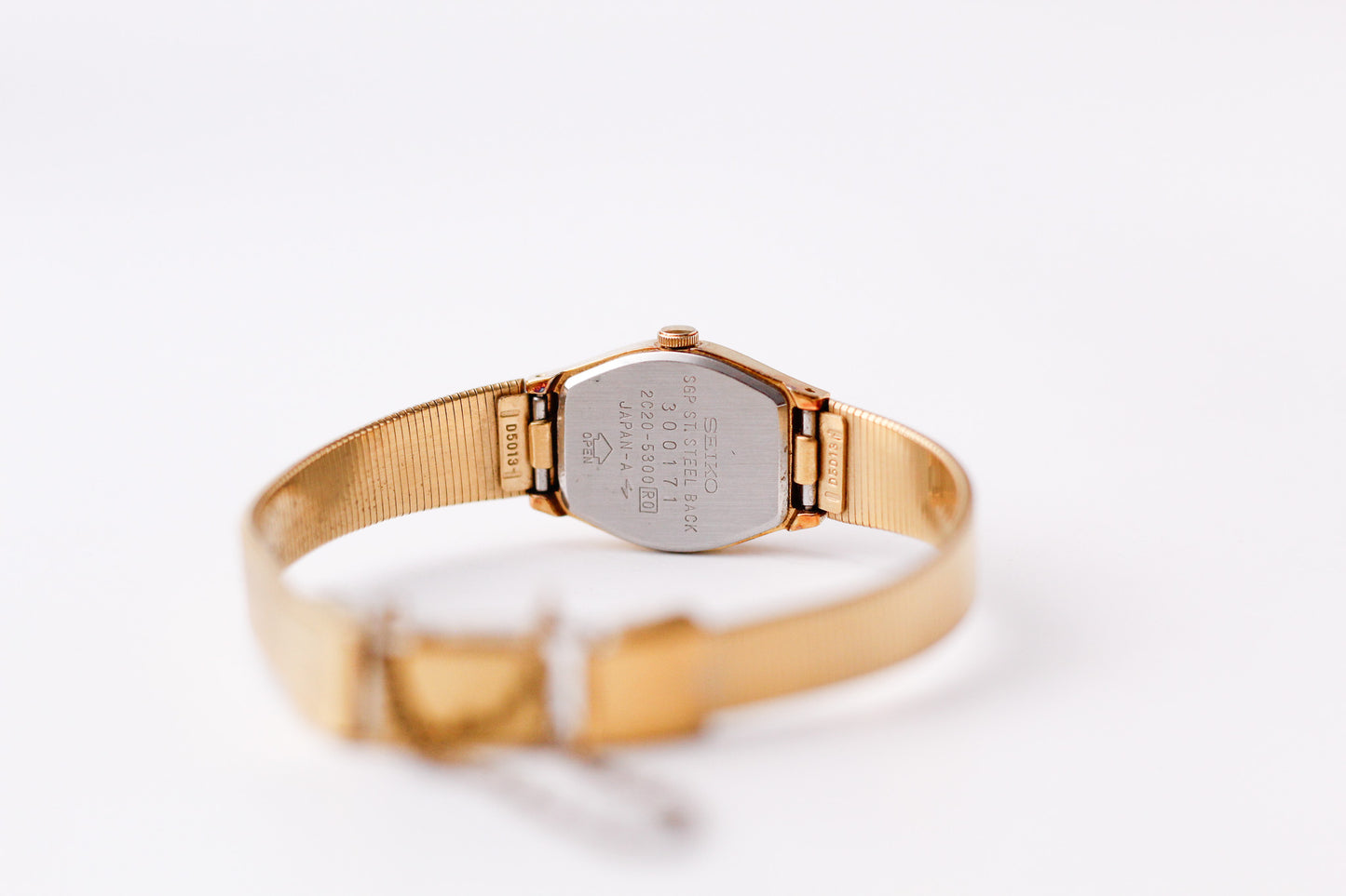 1983 Seiko Quartz Straight Grain Golden Dial Ladies' Wrist-Watch