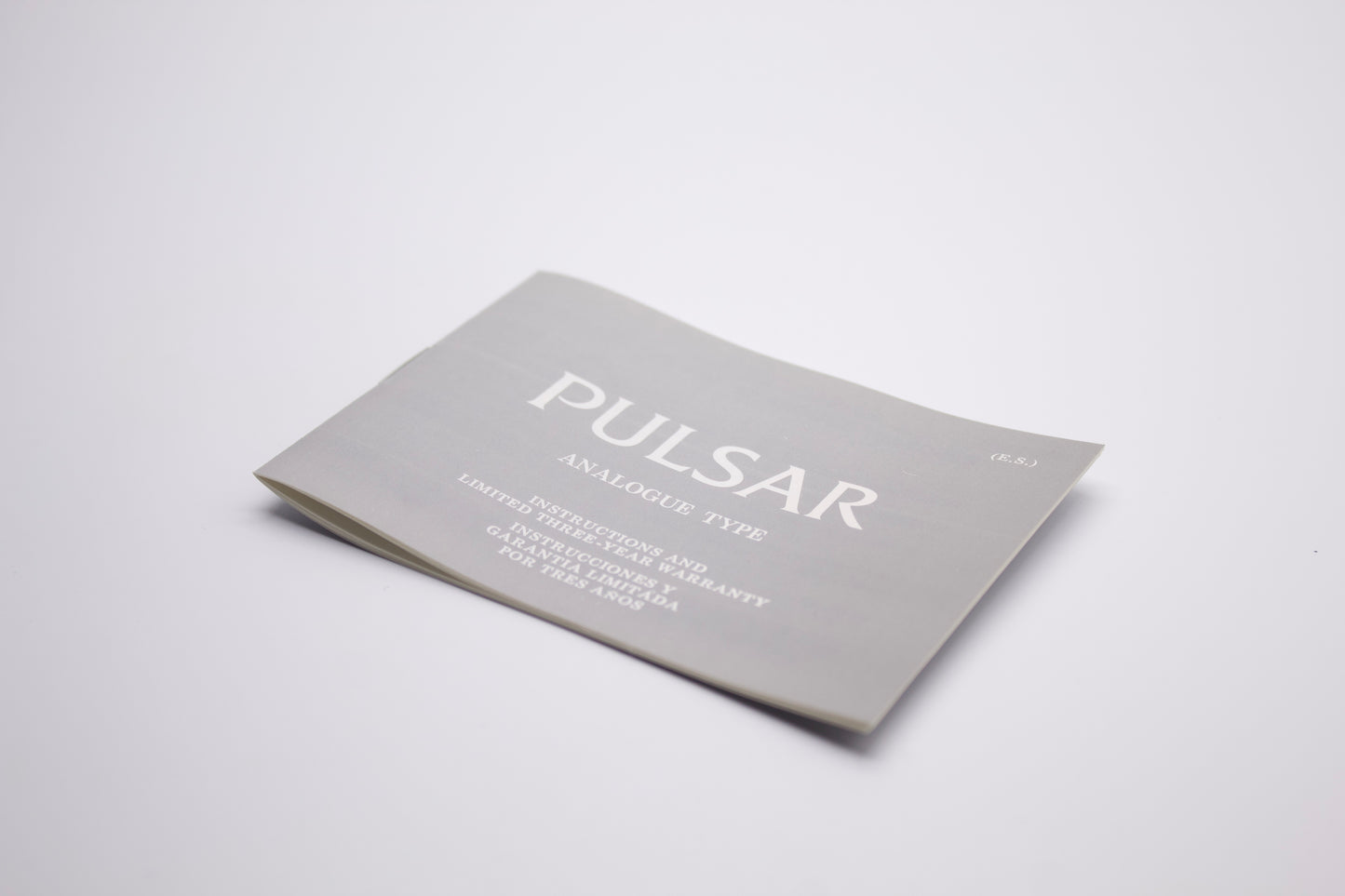 1990s Pulsar Quartz Lightly Brushed Golden Dial Men's Wrist-Watch W/Box & Papers