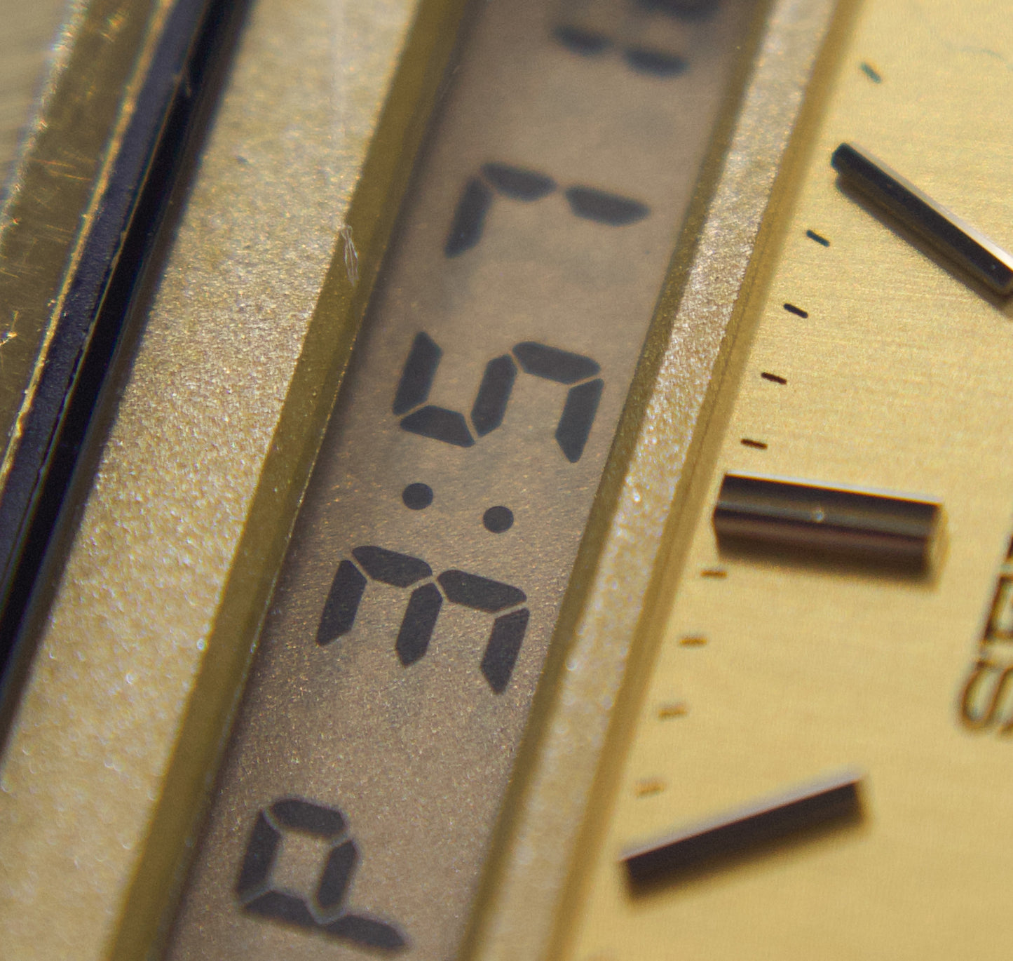1983 Seiko Gold Toned Chronograph Digital Men's Wrist-Watch