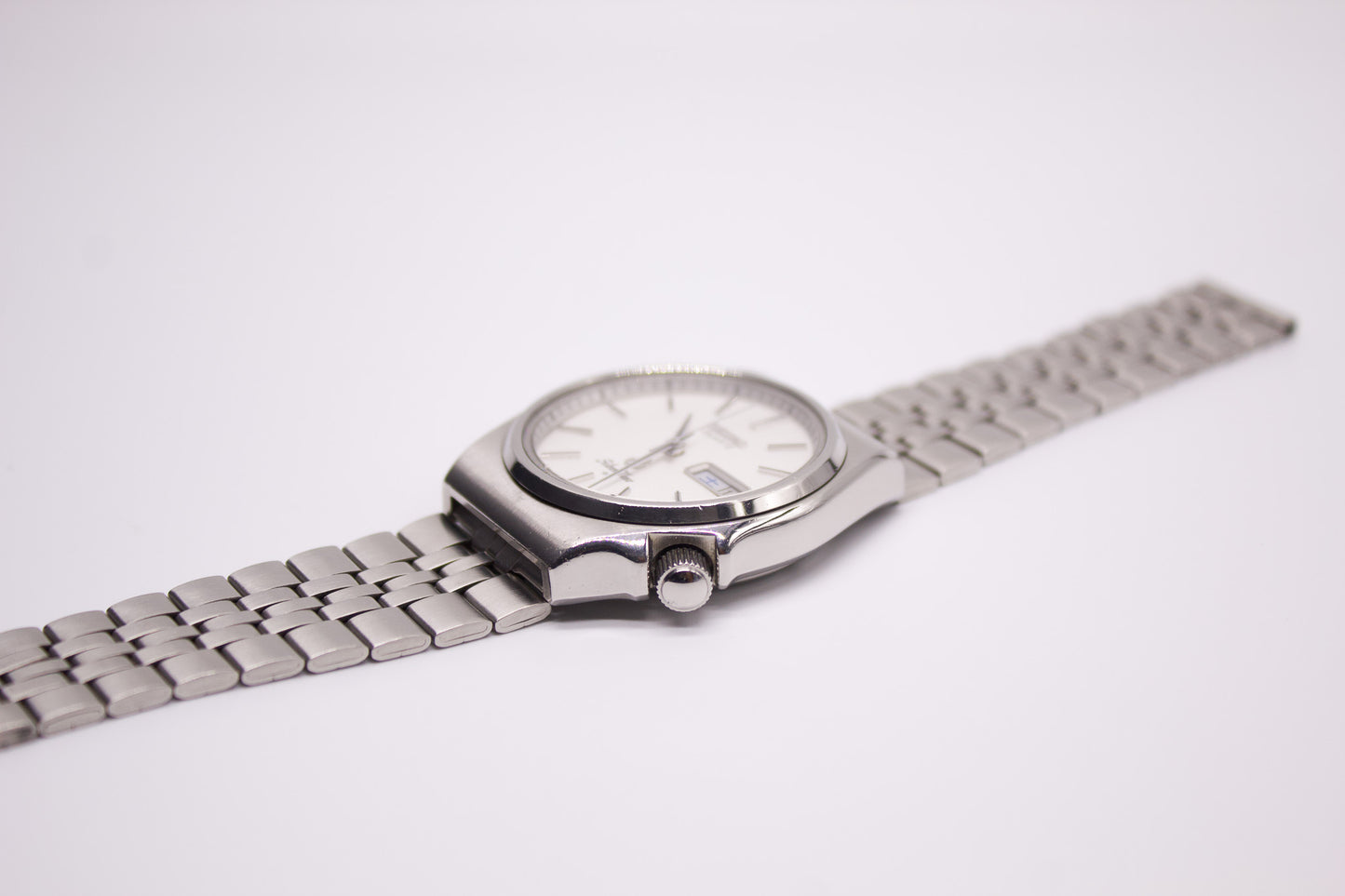 1977 Seiko Silverwave Striped White Dial Men's Wrist-Watch