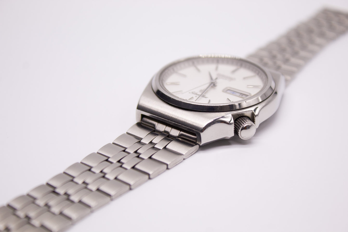 1977 Seiko Silverwave Striped White Dial Men's Wrist-Watch