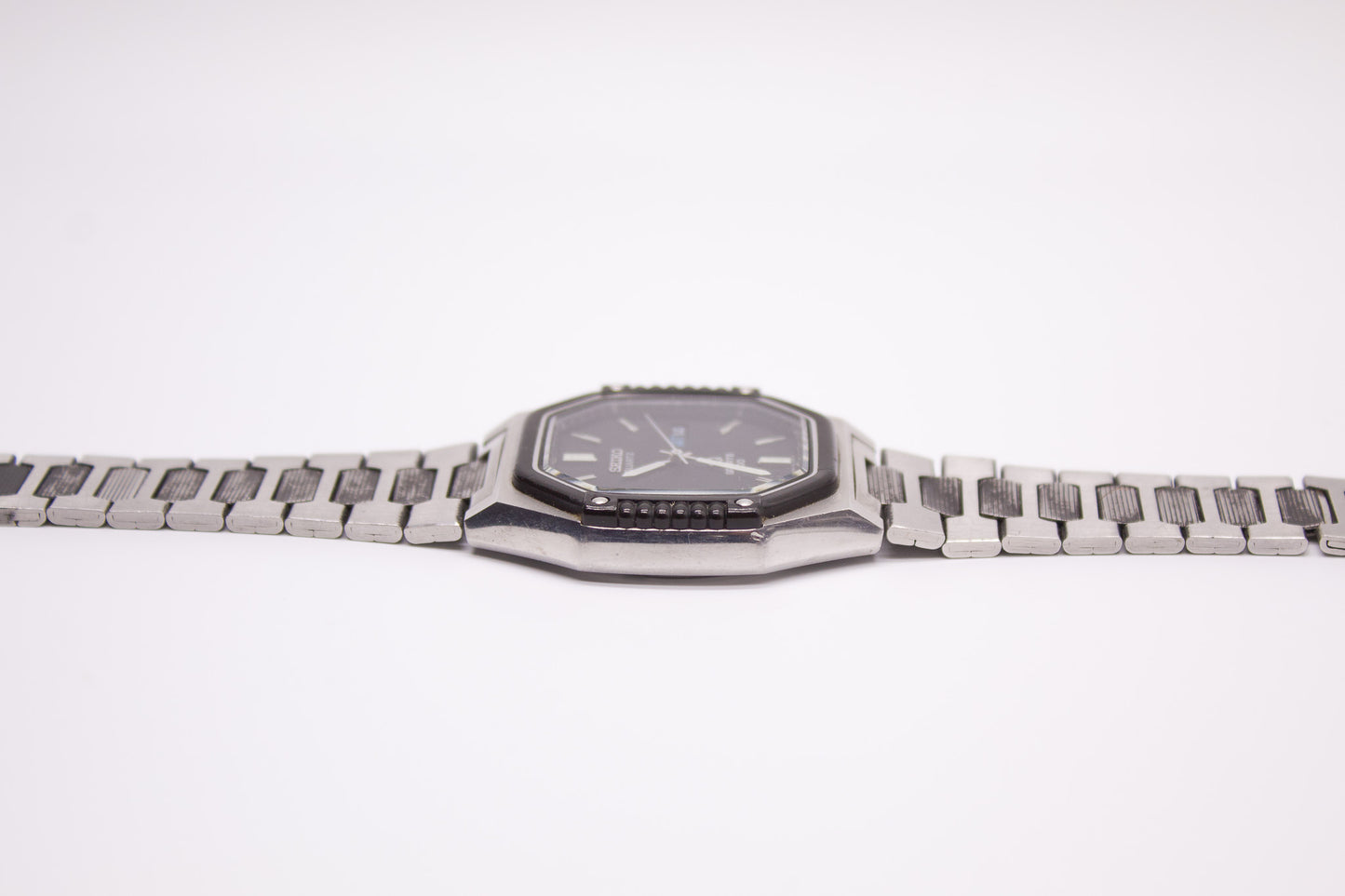 1984 Seiko SQ 100 Sports Matte Black Dial Men's Wrist Watch